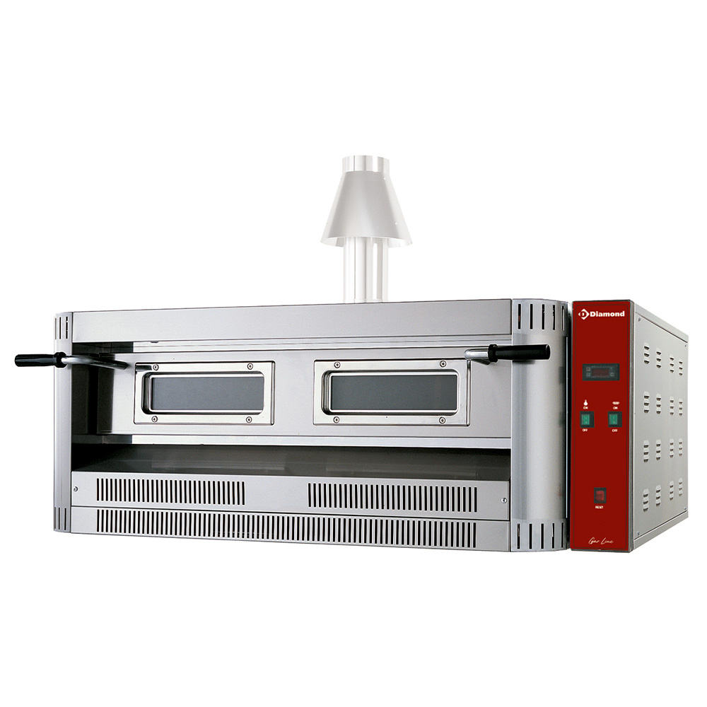 Diamond Pizzaoefen Gas Ofen, 9 Pizzen Ø 330 mm
