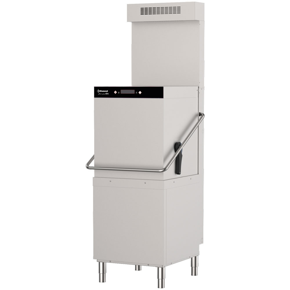 Haubenspülmaschine, Körbe 500x500 mm "Full Hygiene" + Dampfkondensator-Wärmerückgewinnung