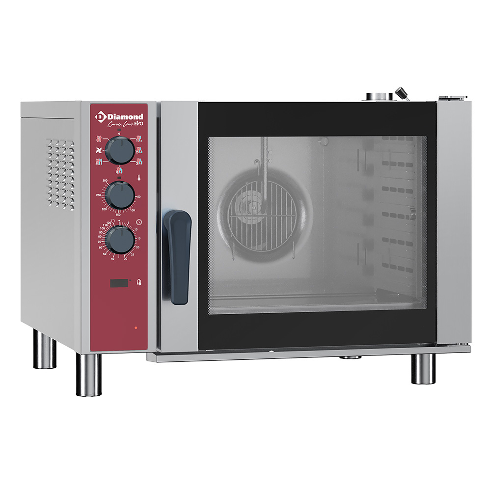 Diamond 6x GN 1/1 - ELECTRIC Elektro Konvektionsofen 6x GN 1/1, mit Luftbefeuchter