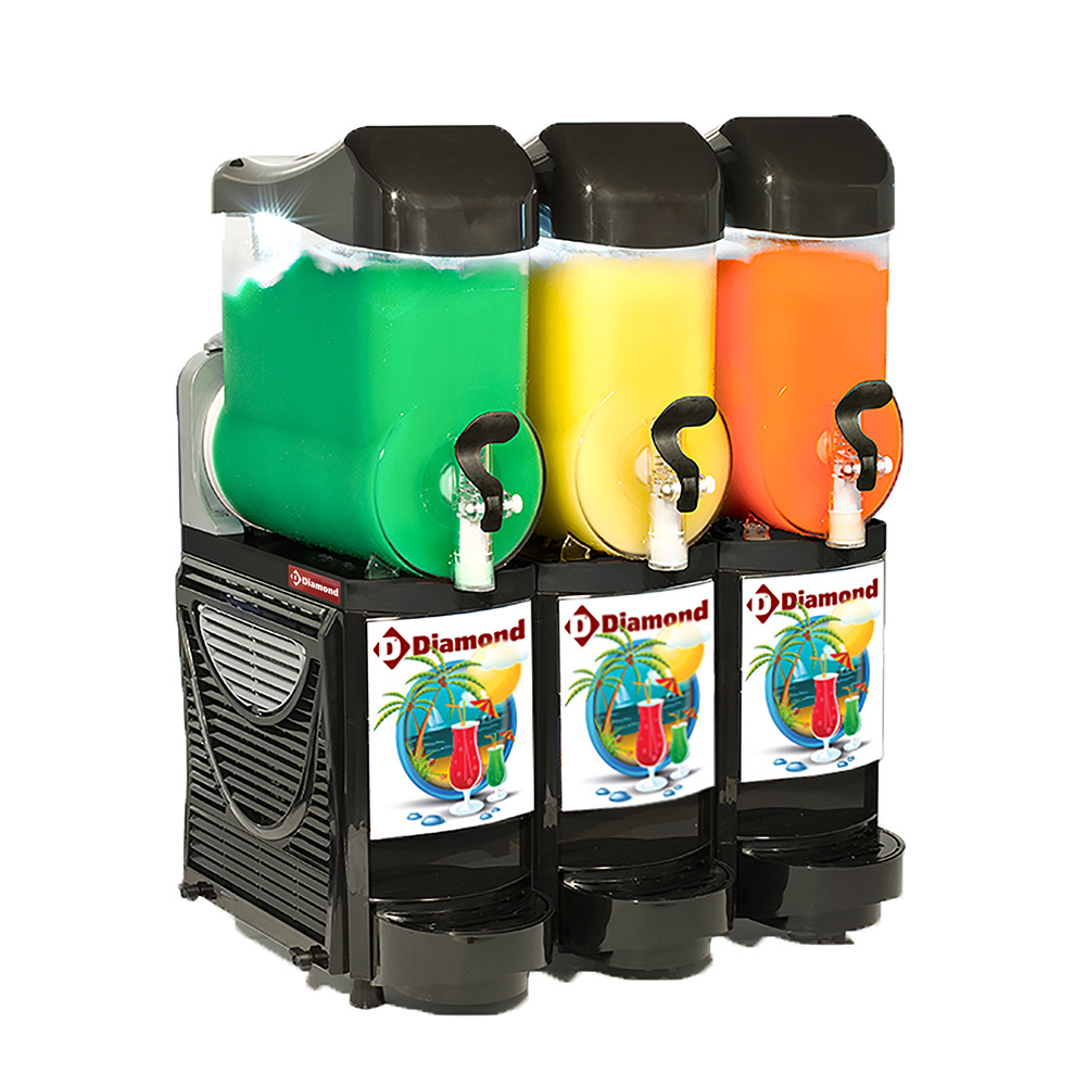 Diamond Granita- und Sorbet Despenser Granita Maschine/Spender, 3x 10 Liter