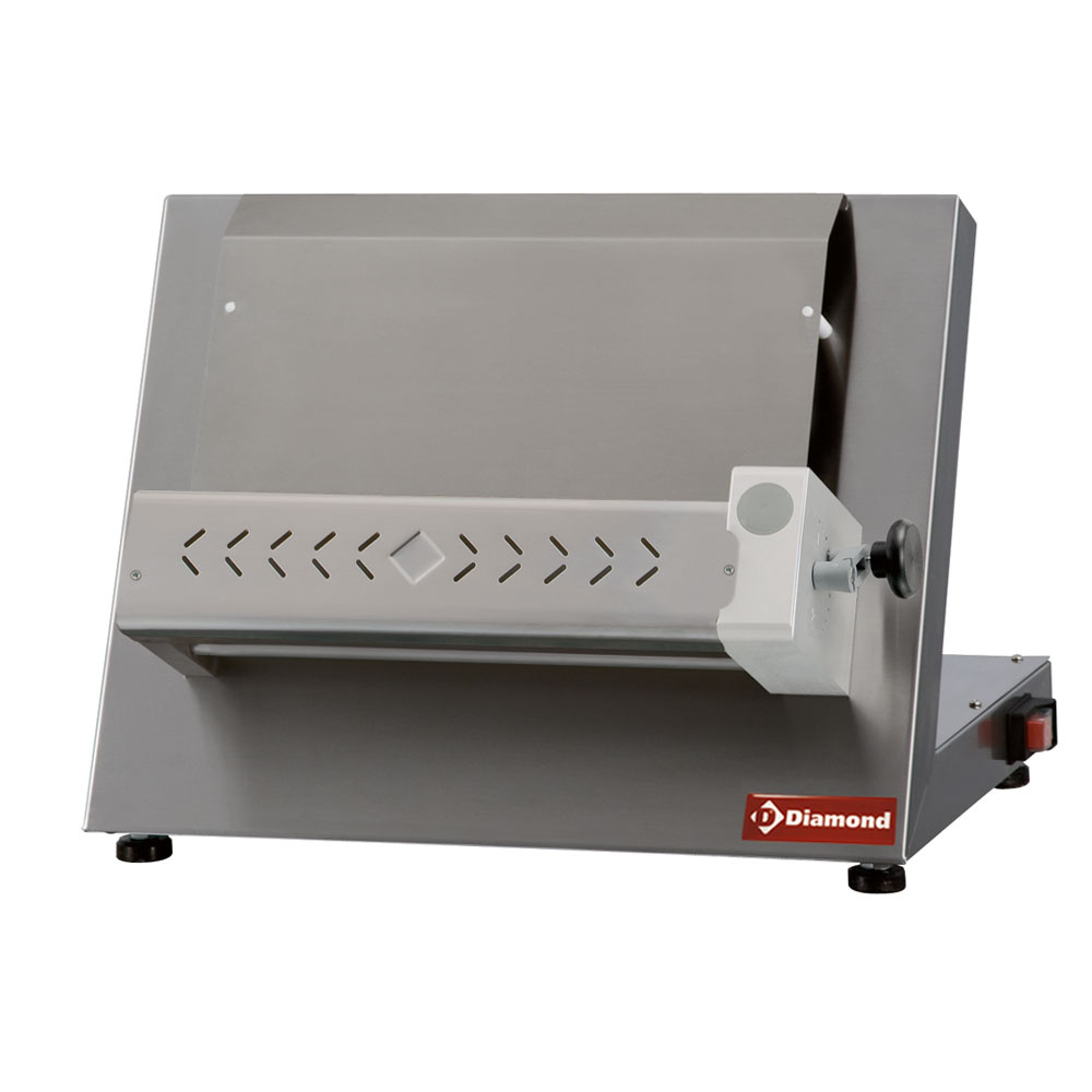 Diamond ELECTRIC Teigausrollmaschine aus Edelstahl Ø 420 mm, 1 Rolle "Linear"