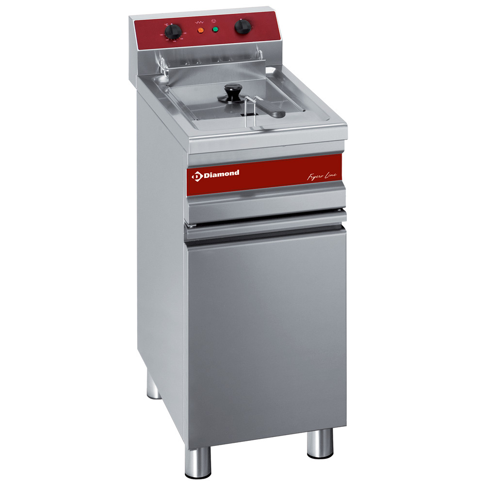 Diamond Friteusen Elektro-Friteuse, 1 Becken für 14 Liter mit Unterschrank