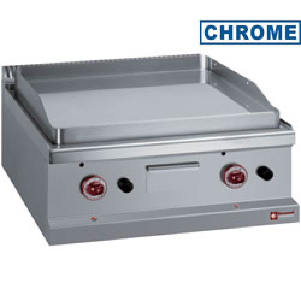 Diamond GAS Gas Grillplatte, glatte Grillplatte hartverchromt 50 µm -Top-