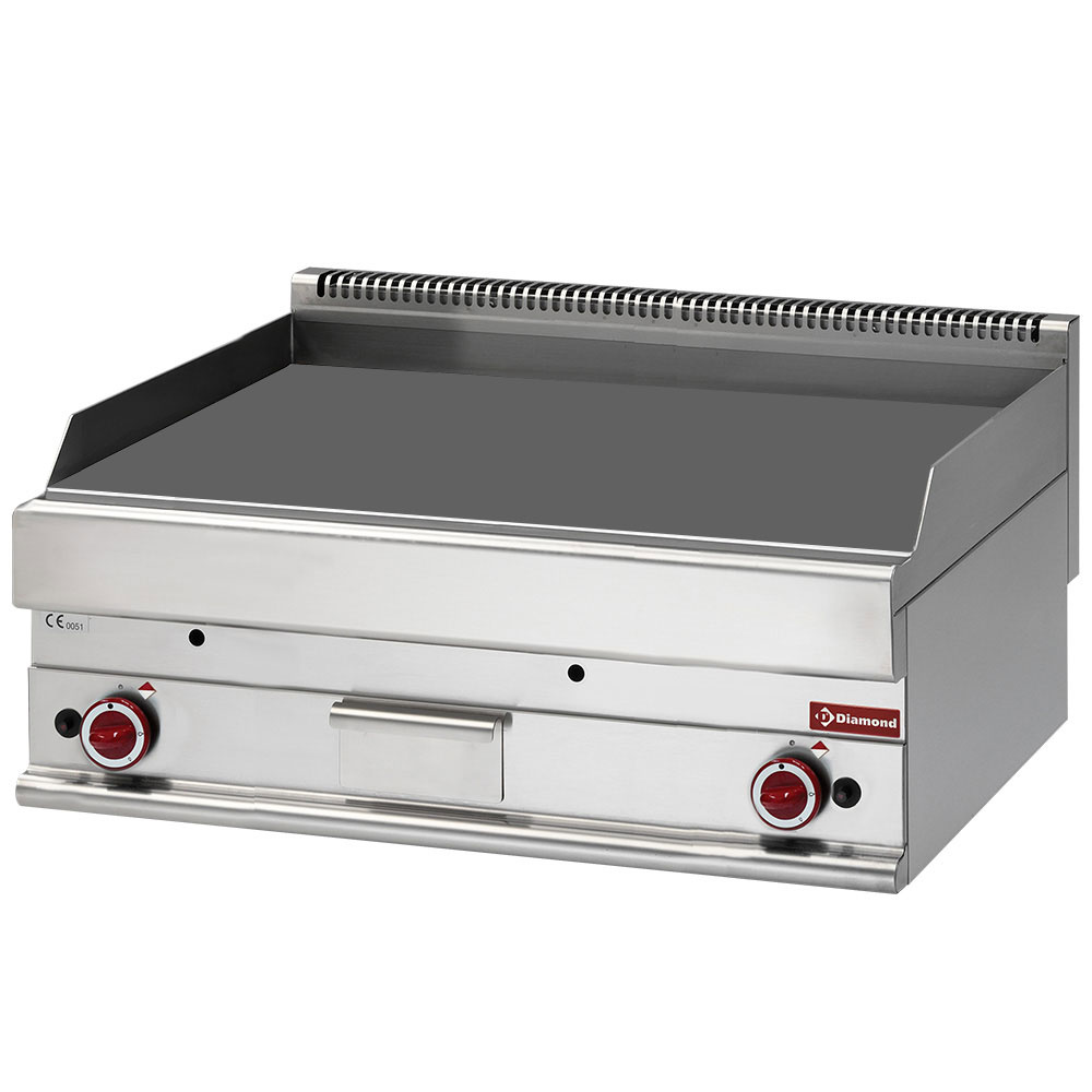 Diamond Kochserie Modular ALPHA 650 Gas Grillplatte, EXTRA BREIT glatt
