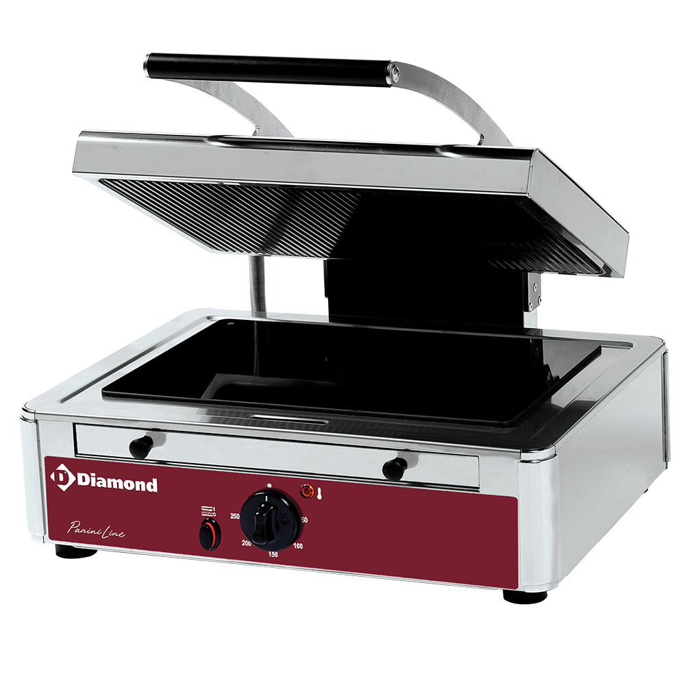 Diamond Panini Kontaktgrill Panini Grill MEDIUM Glaskeramik