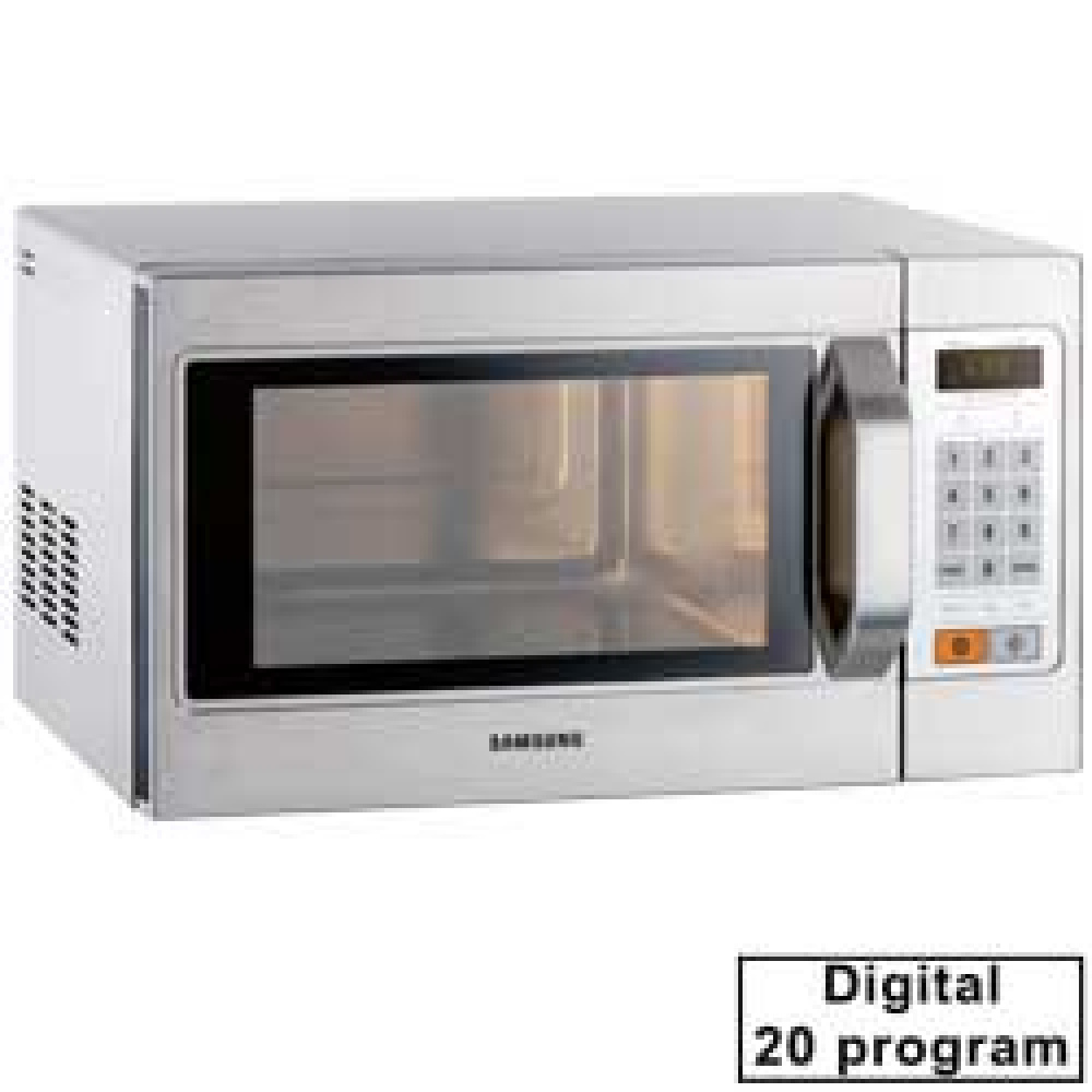 Diamond Mikrowellen Professioneller Mikrowellenofen aus Edelstahl, digital 1050 W (26 Liter)