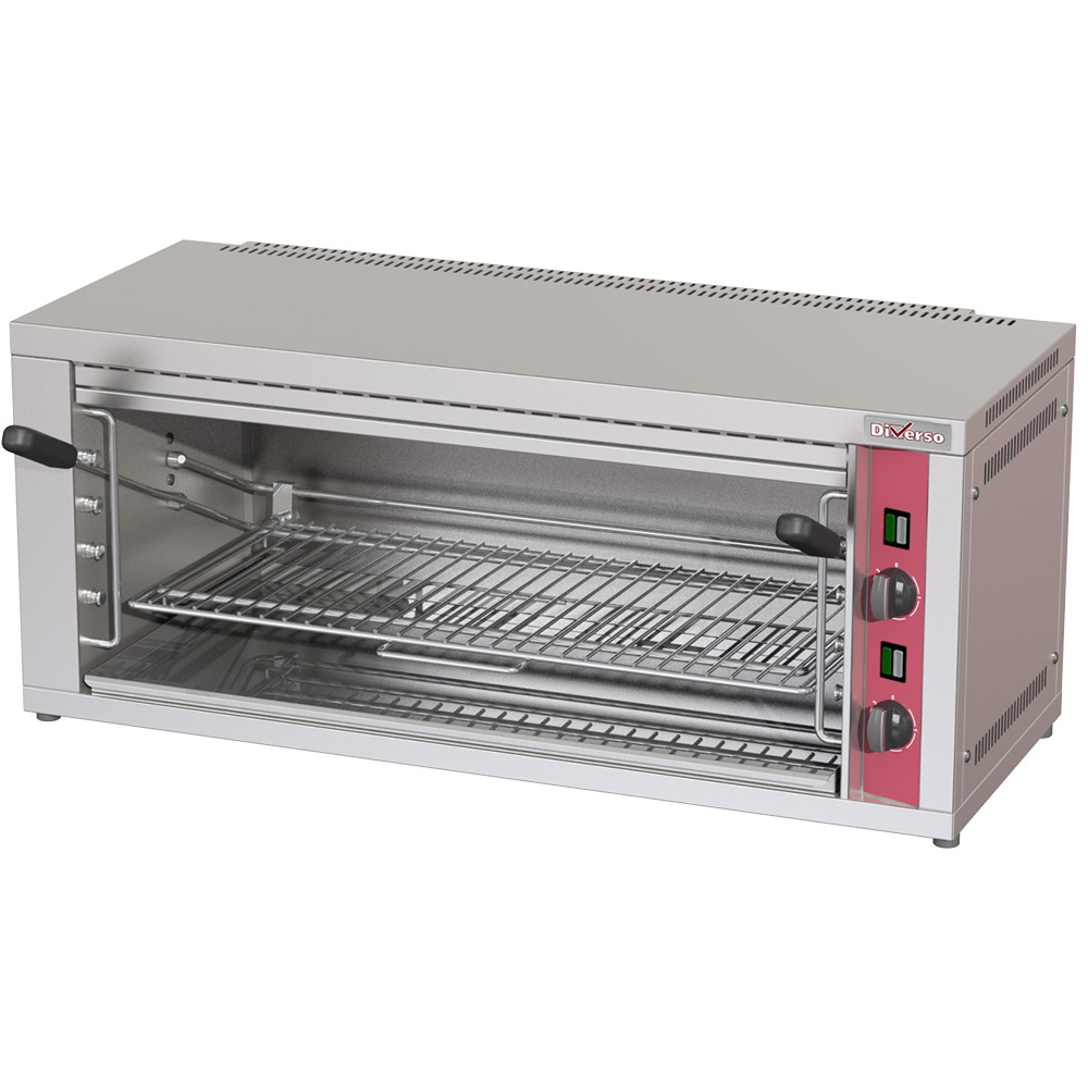 Diverso Salamander Elektro-Salamander mit verstellbarem Grillhebel