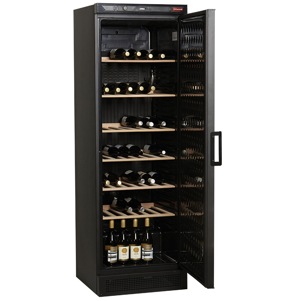 Diamond 380 Lt / BLACK Weinkühlschrank, 380 Liter, SCHWARZ