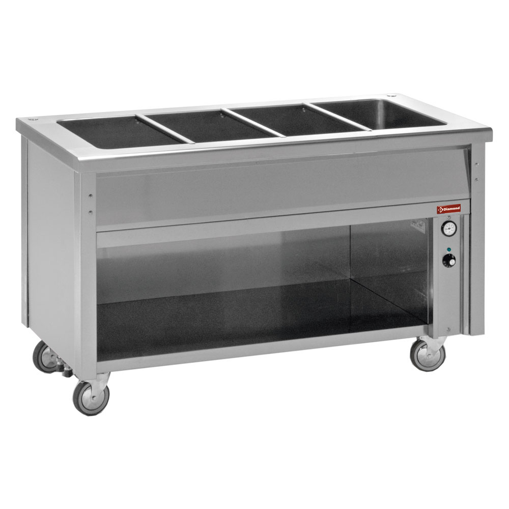 Diamond Modulare Self-service 700 Element Bain-Marie auf offenem Unterbau 3 GN 1/1