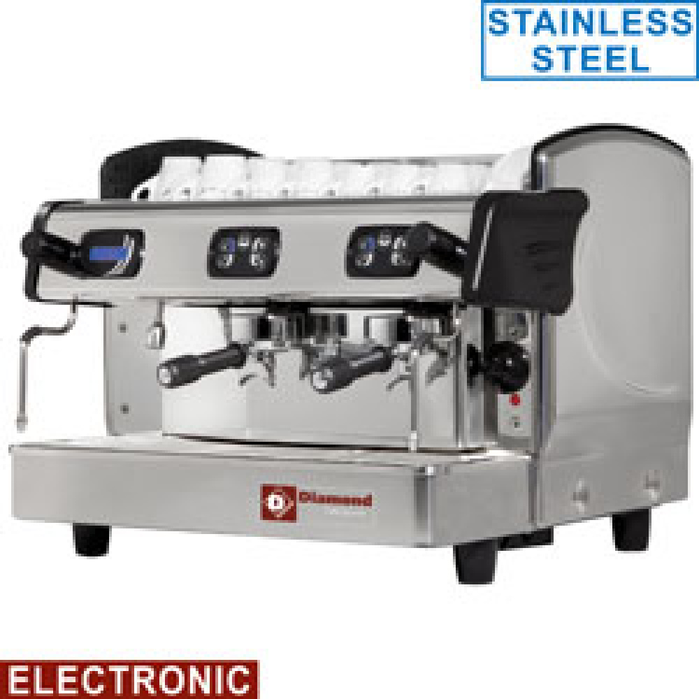 Diamond Espresso-Kaffeemaschinen Expressomaschine, 2-gruppig, automatisch (mit Display)
