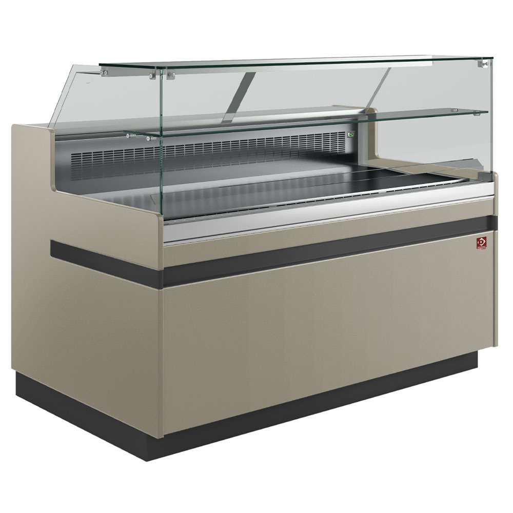 Diamond Vitrinen-Theken Kühl Verkaufstheke EN & GN, untere Glasscheibe, belüftet, ohne Reserve