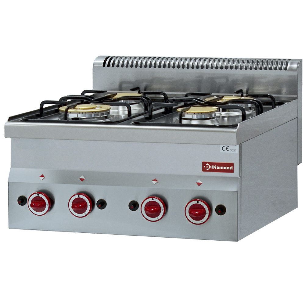 Diamond GAS Gasherd 4 Brenner -Top-