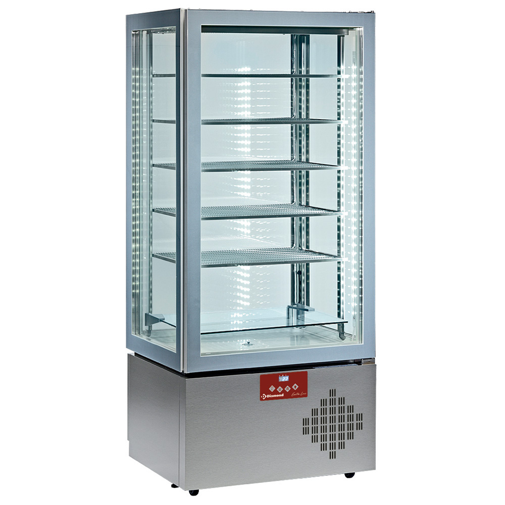 Diamond 490 Lt Vitrine "FULL verglast", 6 Ebenen, statisch