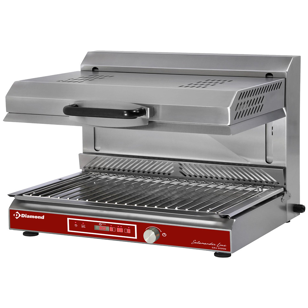 Elektronischer Glaskeramik-Salamander, bewegliche Decke, 3 Kochzonen (digit)