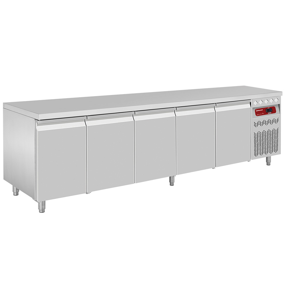 Diamond 700 MM / GN 1/1 Umluft- Kühltisch, 5 Türen GN 1/1, 700 Lit.