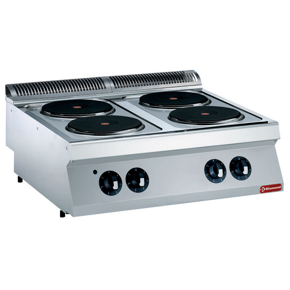 Diamond Kochserie MAXIMA 700+ Elektro Plattenherd mit 4 runde Kochplatten -TOP-