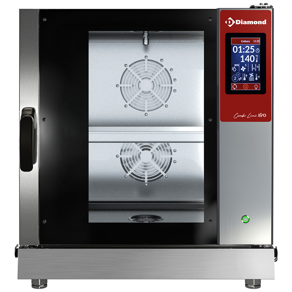 Diamond Kombidämpfer Direkt Elektroofen Dampf/Konvektion TOUCH SCREEN, 7x GN 1/1 - AUTO-CLEANING