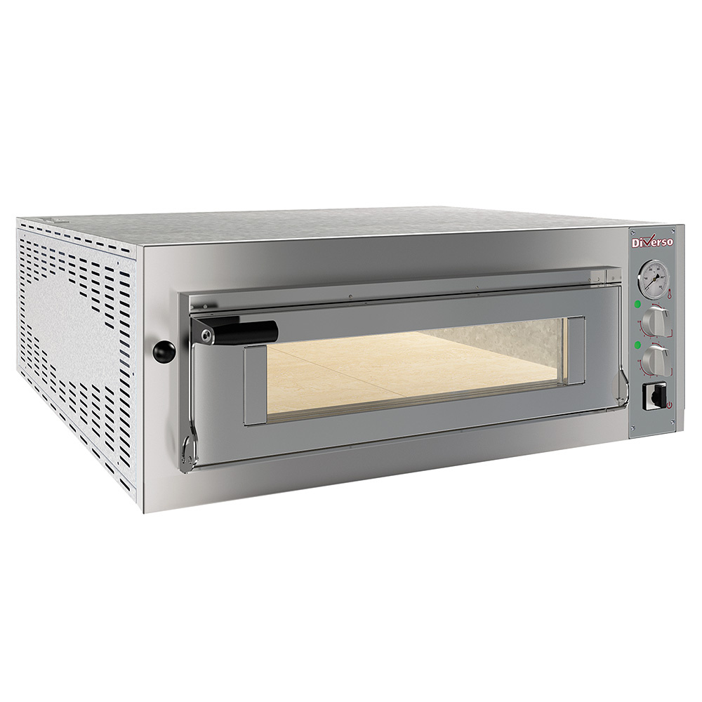 Diverso Pizzaoefen Elektro Ofen 4 Pizzen diam. 350mm, 1 Backkammer
