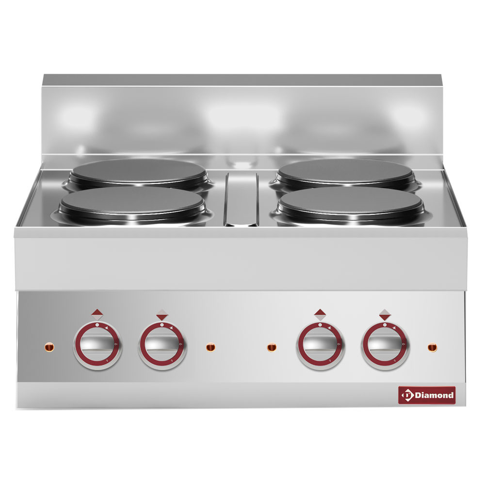 Diamond ELECTRIC Elektroherd 4 Platten mit runden Herdplatten "Alpha 650"