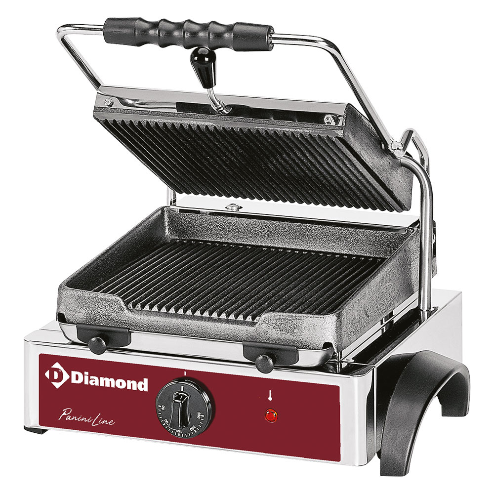 Diamond Panini Kontaktgrill Elektro Kontaktgrill Panini, gerillte Platte