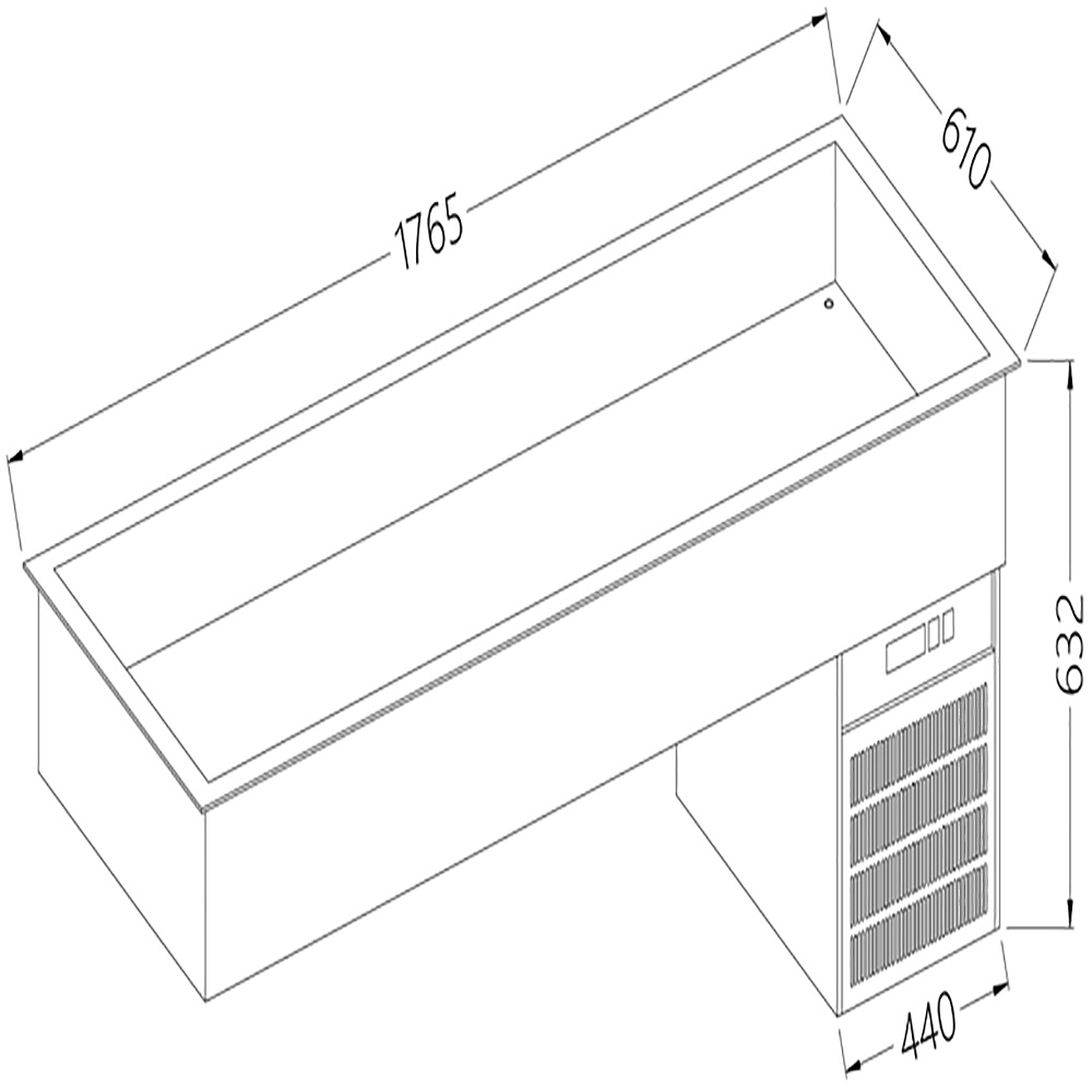 Diamond Self Drop In Element Kühlwanne 5x GN 1/1