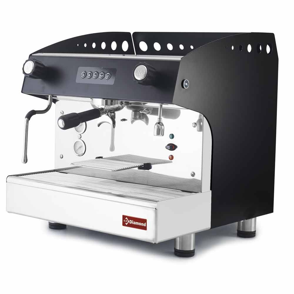 Diamond Espresso-Kaffeemaschinen Kaffeemaschine 1-gruppe automatisch - SCHWARZ