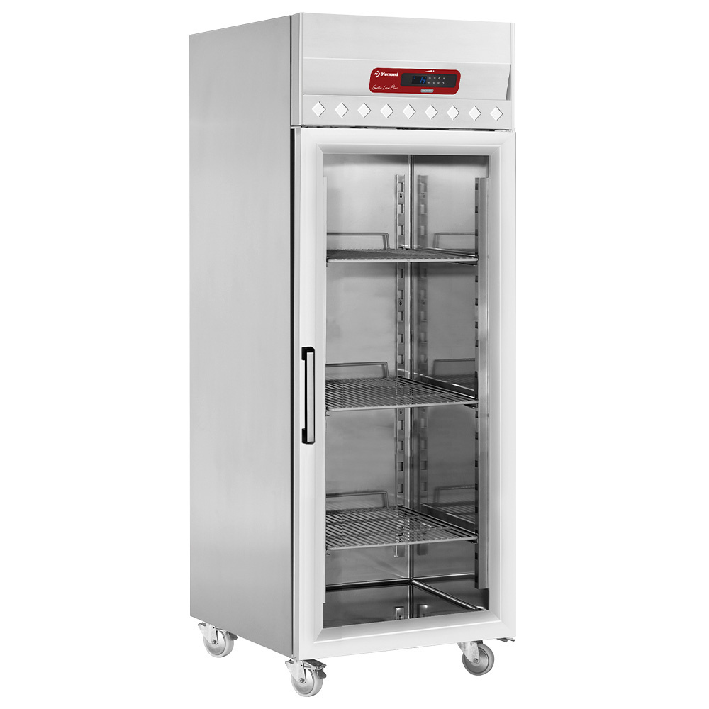 Diamond 700 Lt / GN 2/1 Umluftkühlschrank 700 Liter, 1 Glastür (GN 2/1)