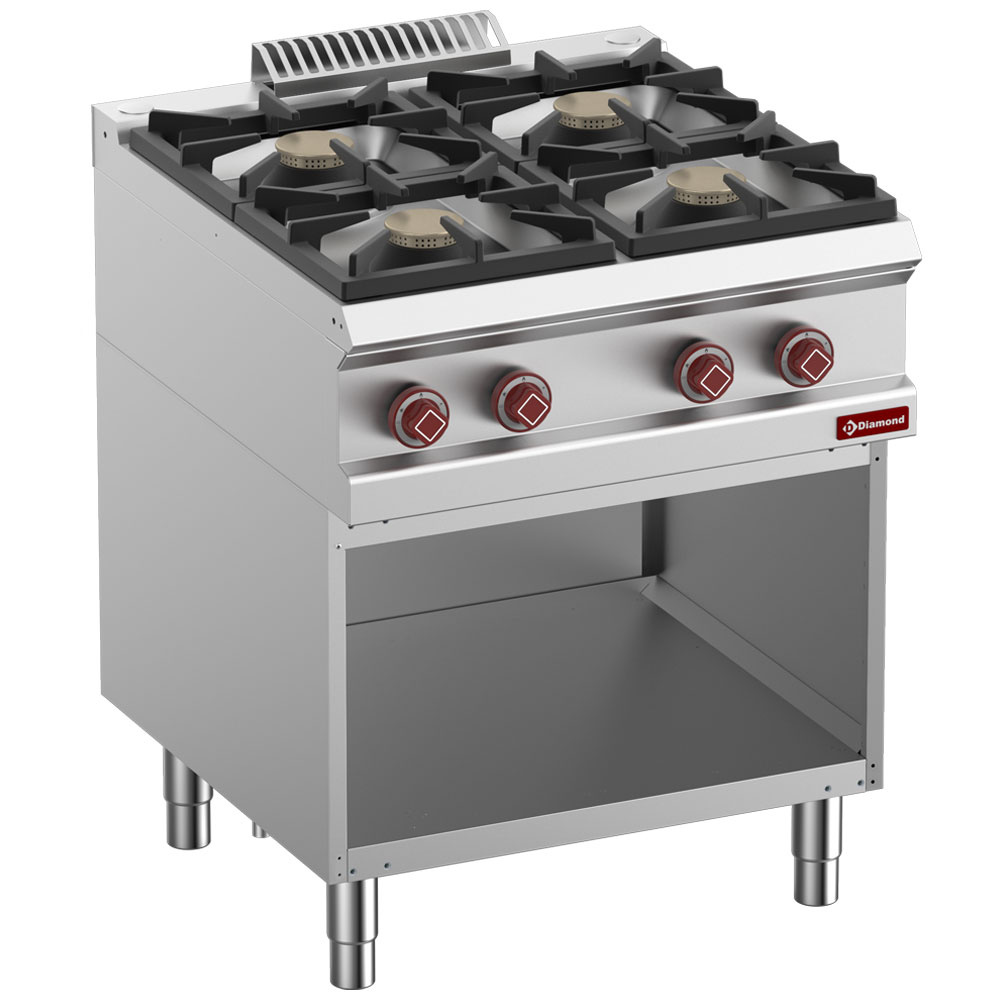 Diamond Kochserie OPTIMA 700 Herd bestehend aus: 4 brenner & unterbau offen
