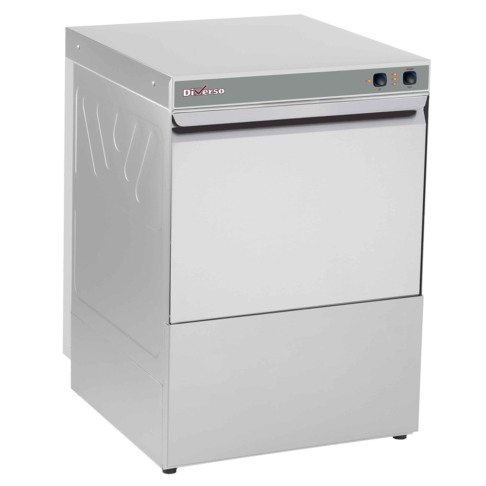 Diverso Geschirrspülmaschinen Geschirrspülmaschine Korb 500x500 mm, mit Ablaufpumpe und Waschmittelspender