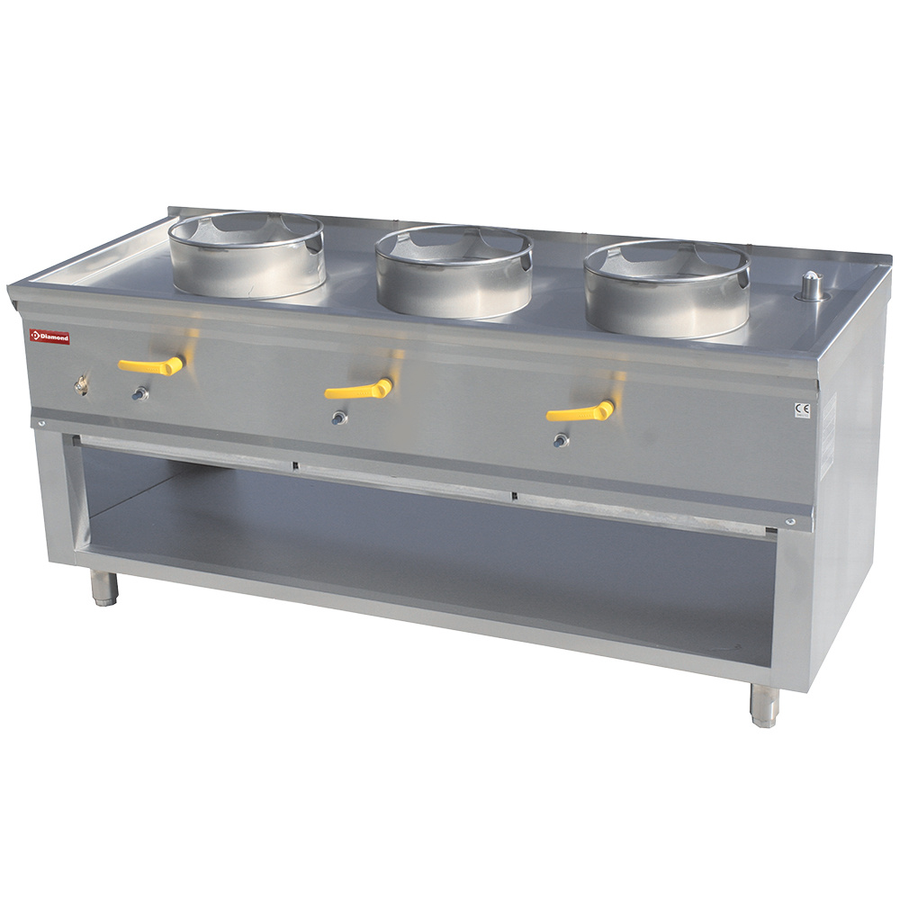 Diamond GAS Wok Herd 3 Brenner