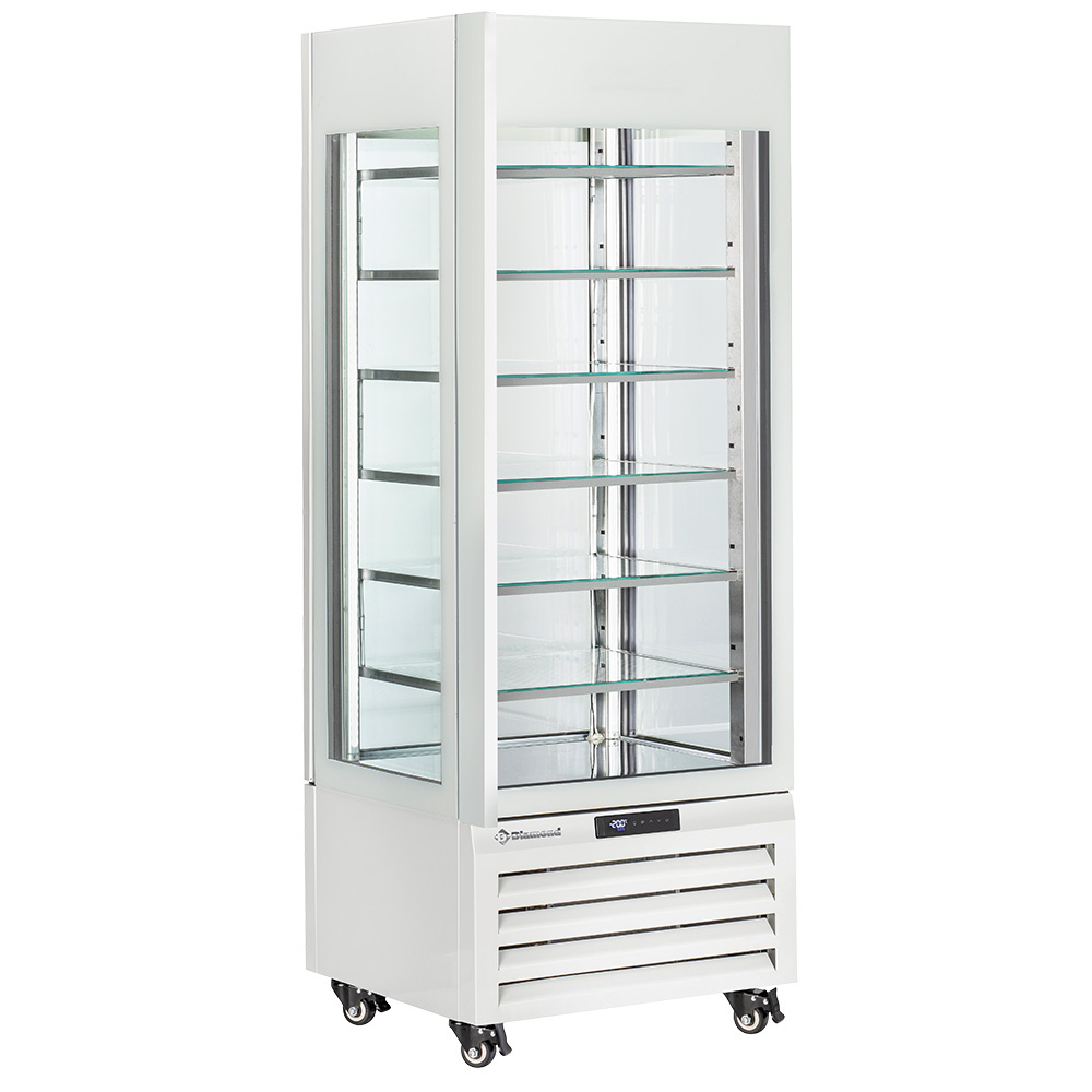 Diamond 440 Lt / ICE CREAM Vitrine "FULL verglast" 440 Lt., 6 Glasstufen, statisch - ICE CREAM - WEISS