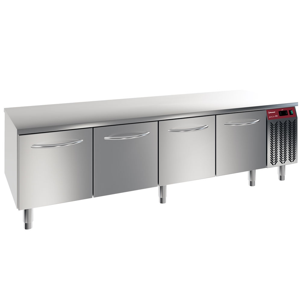 Diamond Unterbaukuehler Kühlunterbau, 4 Schubladen GN 1/1-h 200 mm
