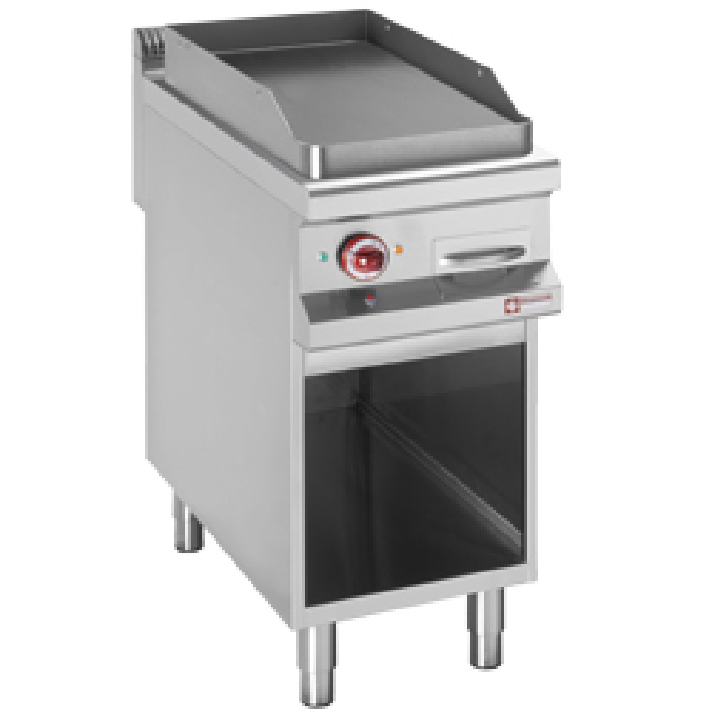 Diamond ELECTRIC Elektro Grillplatte glatt auf offenem Unterschrank
