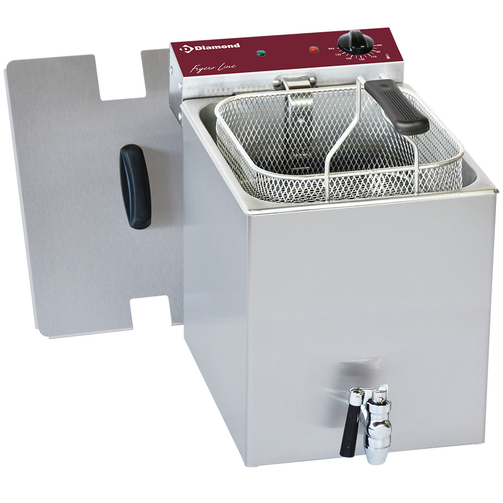 Diamond Friteusen Elektro Tischfriteuse 8 Liter + Ablasshahn