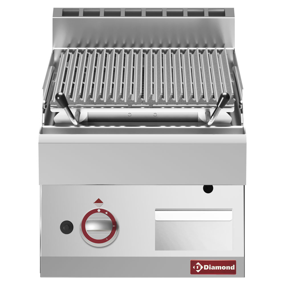 Diamond Lavastein-/Vaporgrill Lavasteingrill 1/2 Modul, Rost aus Eisen "doppelseitig"