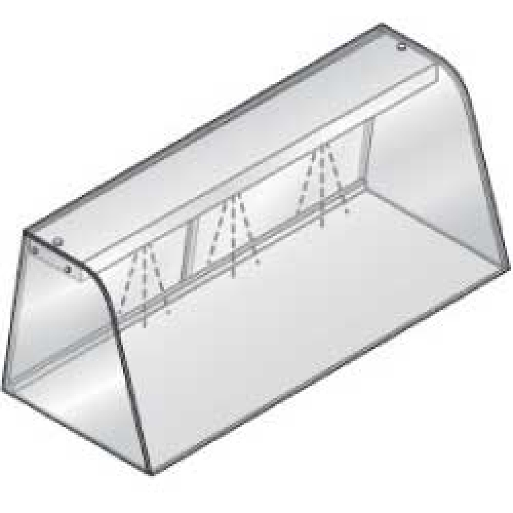 Diamond Self Drop In Vitrine mit Neonbeleuchtung, geschlossen, mit Schiebetüren