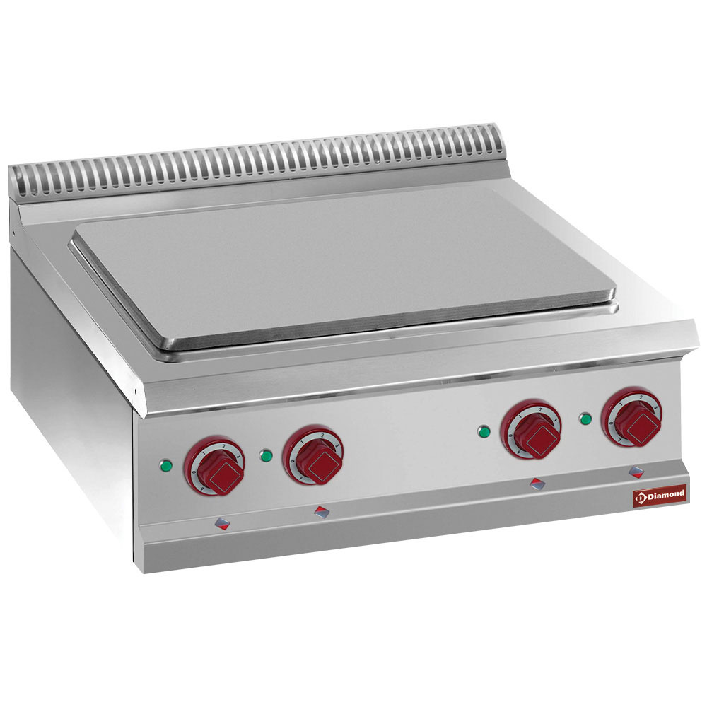 Diamond Kochserie OPTIMA 700 Elektrische Fortkochplatte auf GN 2/1 Ofen, Modul 1/1  -OBERPLATTE-