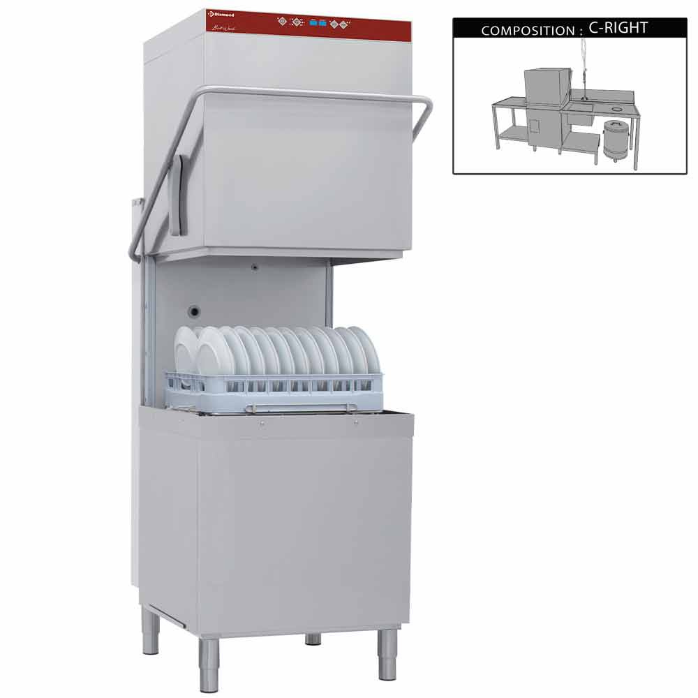 Diamond FULL COMPOSITION Durchschubspülmaschine komplett, bestehend aus :
