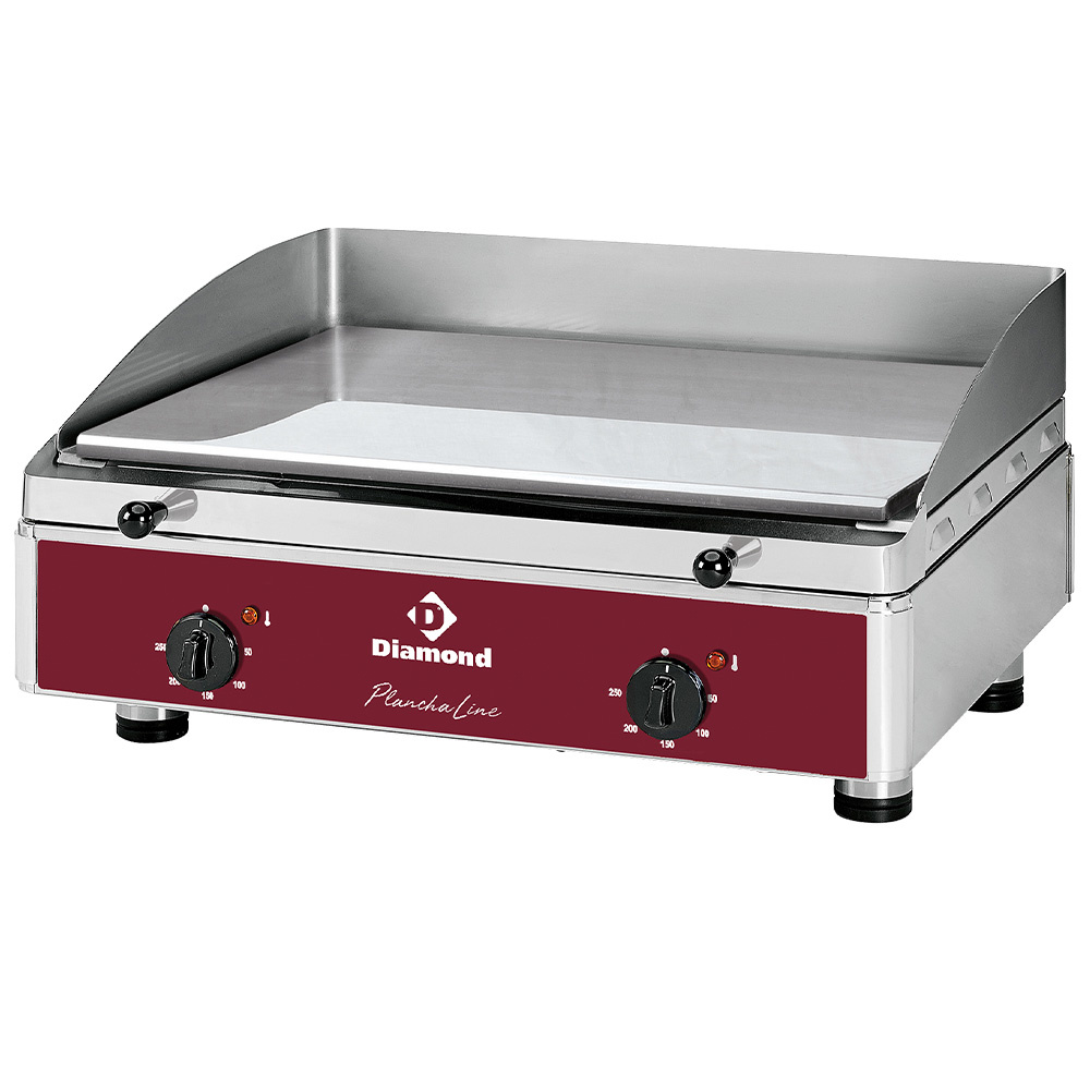Diamond Grillplatten Elektro Grillplatte glatt, verchromt