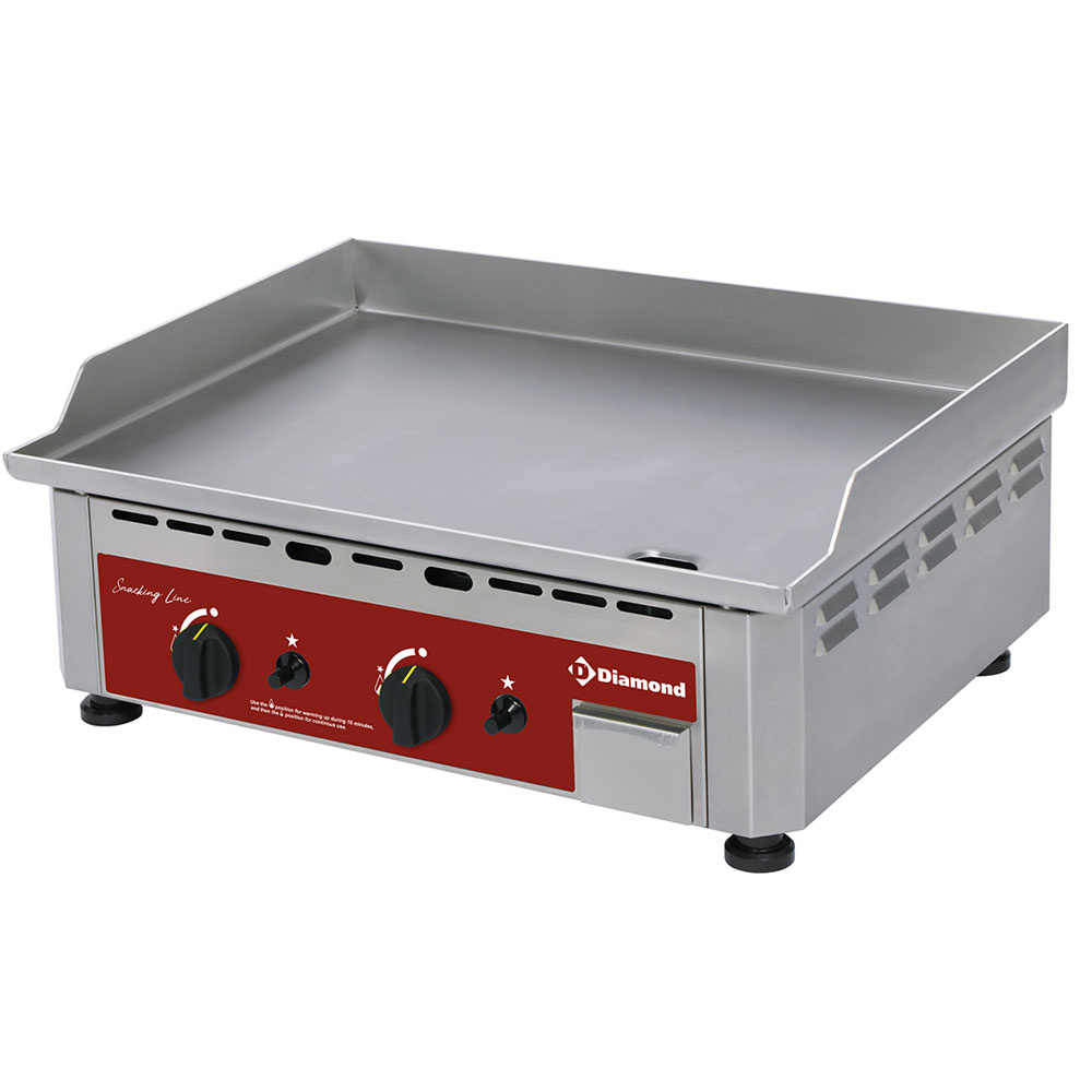 Diamond Grillplatten Gas Tischgrill, doppelt, rostfreier Stahl Oberfläche