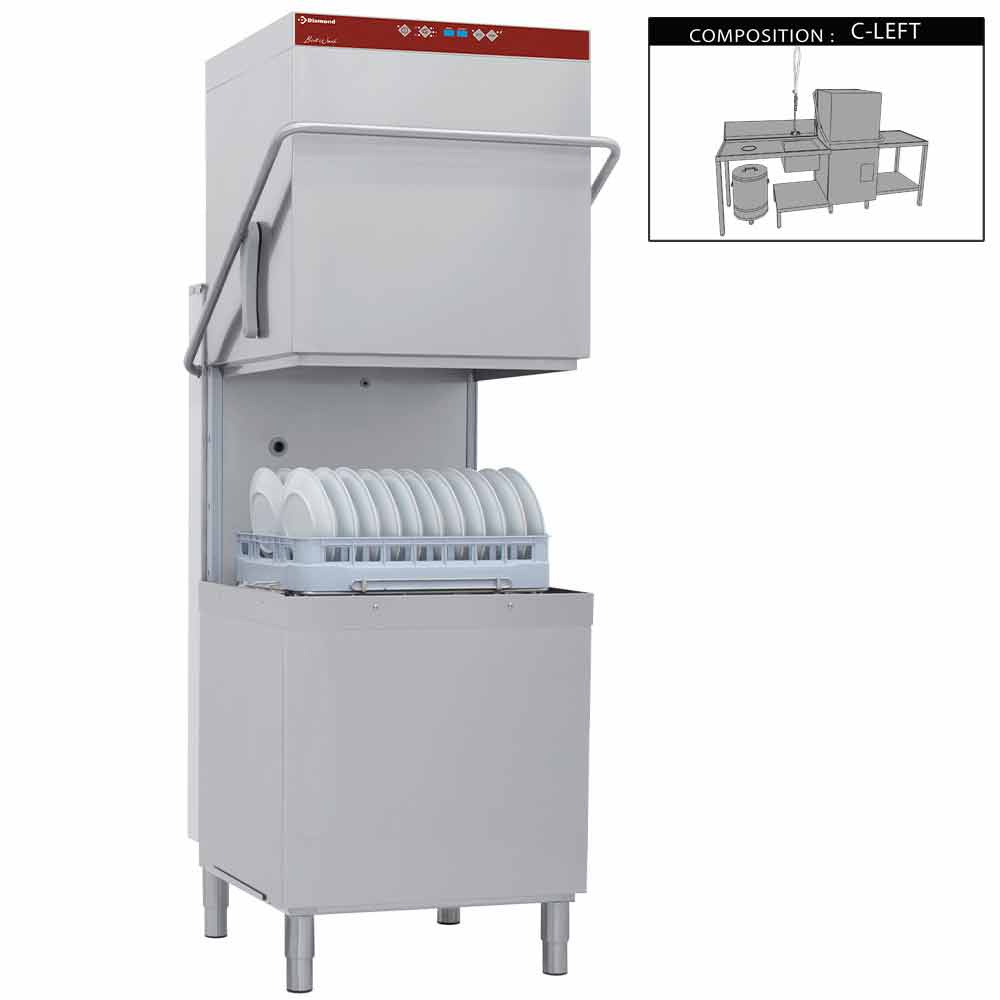 Diamond FULL COMPOSITION Durchschubspülmaschine komplett, bestehend aus :