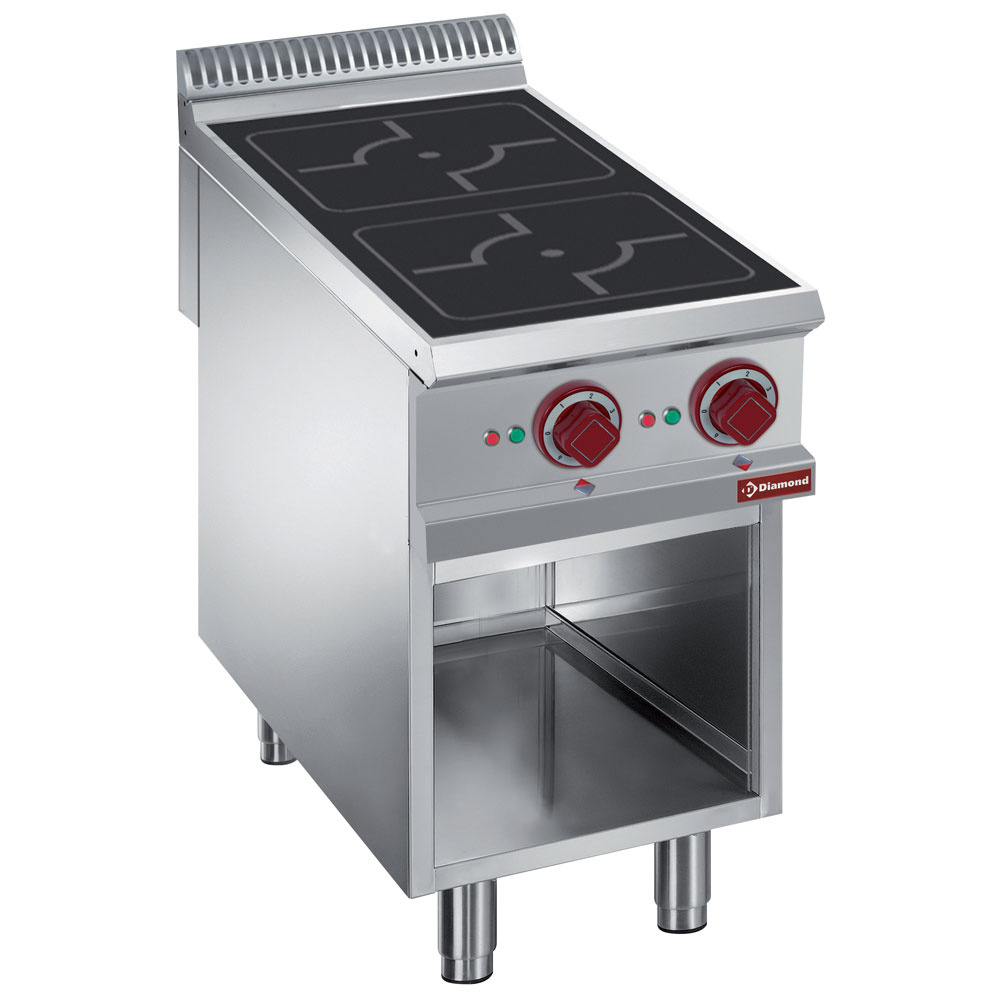 Diamond Kochserie 900 Elektro-Ofen, 2 Induktionszonen, offener Unterbau