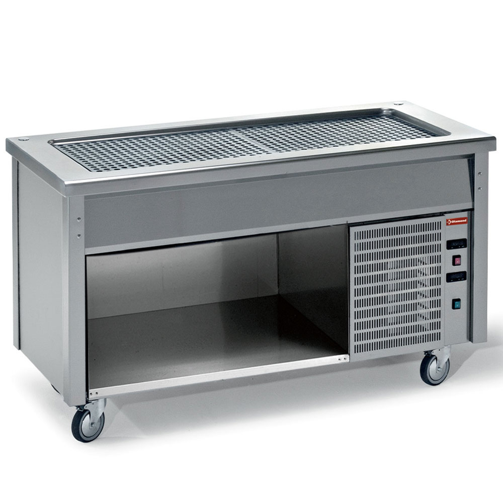 Diamond Modulare Self-service 700 Element mit Kühlplatte auf offenem Unterschrank