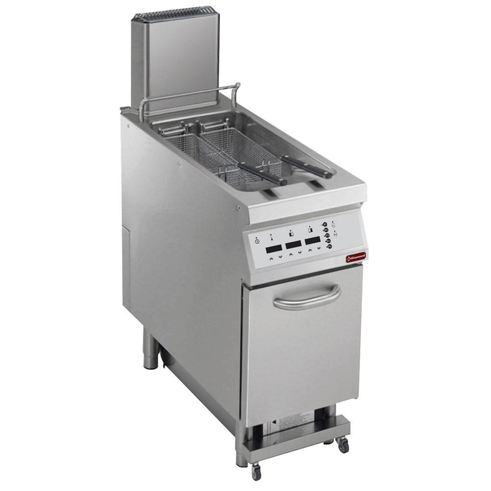Diamond GAS Gas Friteuse 1 Becken "Y" 23 L, auf Unterschrank, "DIGIT"