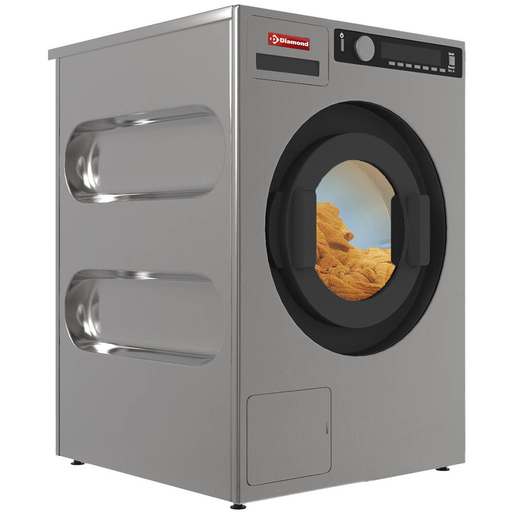 Diamond Waschmaschine Waschmaschine 6,5 kg "Edelstahl-Titanium", mit Ablaufpumpe