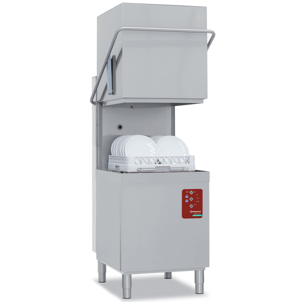 Diamond SANITISATION Durchschubspülmaschine, Korb 500x500 mm "Full Hygiene"
