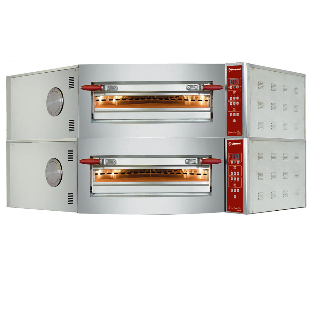 Diamond ELECTRIC / DIGITAL Elektrischer Ofen, Eck-Model, 2 Kammern 2x8 Pizzen Ø 350 mm
