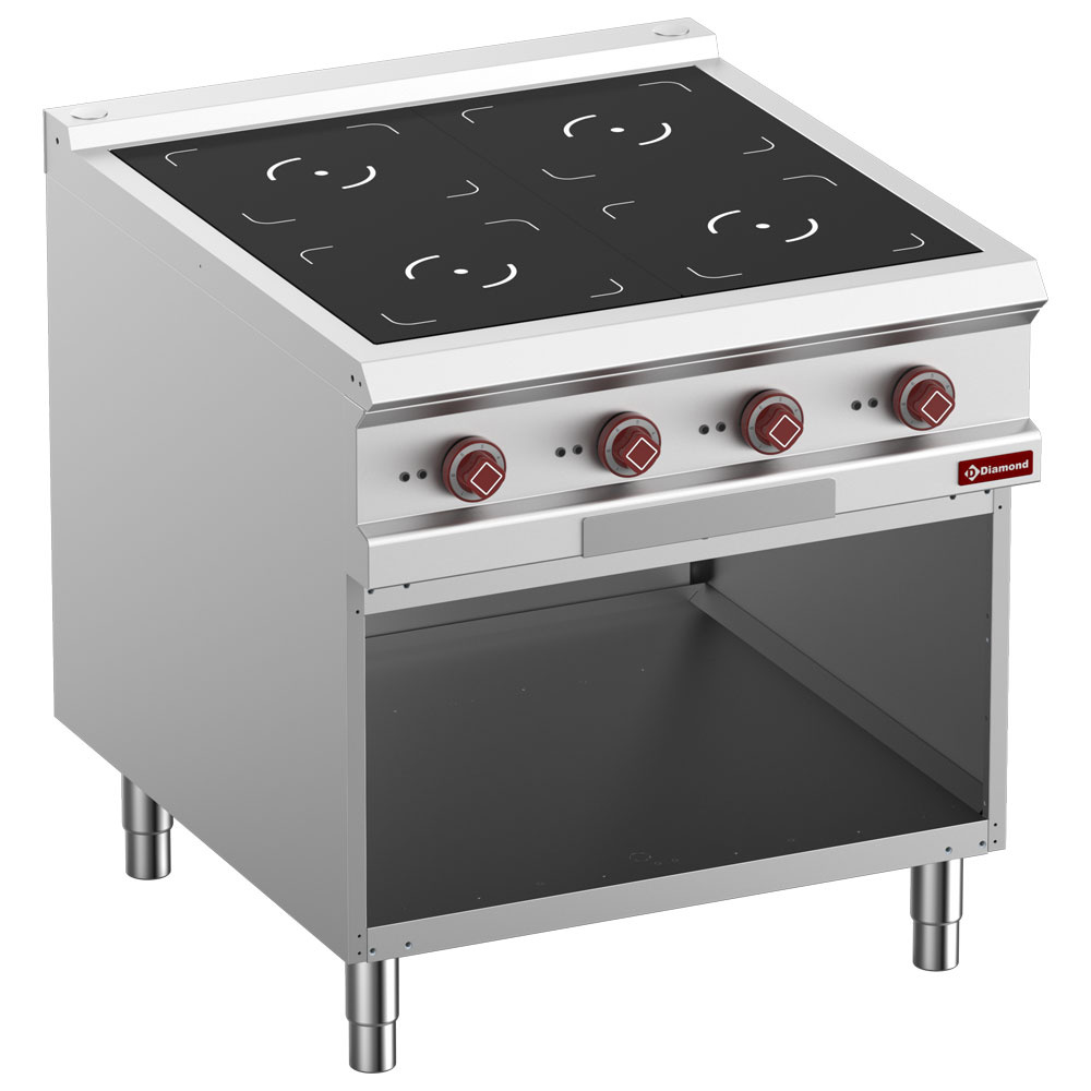 Diamond ELECTRIC - INDUCTION Elektro-Ofen, 4 Induktionszonen, offener Unterbau