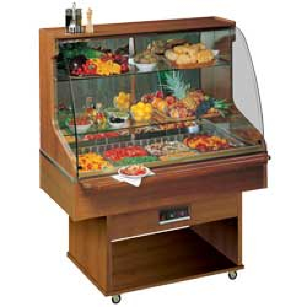Diamond Buffets / Salad Theken Buffetwagen 4x GN 1/1 - 150 mm und Kühlvitrine