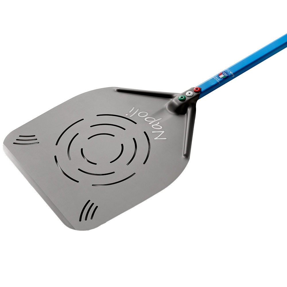 Diamond Zubehoer / Pizza Perforierte neapolitanische Aluminium-Pizzaschaufel 370 mm